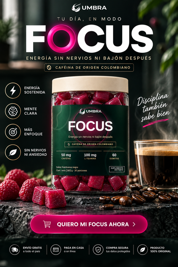 UMBRA FOCUS – Gomitas de Cafeína con L-Teanina
